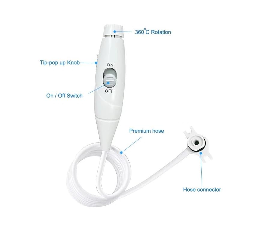 Manguera de repuesto Waterpik WP-660 WP-100 piezas de mango 4