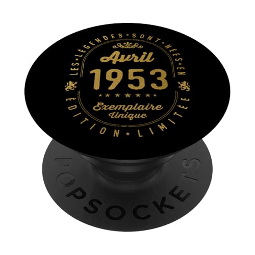 69 años Cumpleaños Las Leyendas nacen en Abril de 1953 PopSockets PopGrip Intercambiable