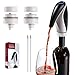 Kubedin Electric Wine Aerator Pourer Rechargeable 3-in-1 Automatic Wine Decanter Dispenser Preserver Penguin Shape Gifts for Wine Lovers (BLACK)