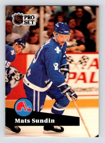 Hockey NHL 1991-92 Pro Set #197 Mats Sundin #197 NM Nordiques
