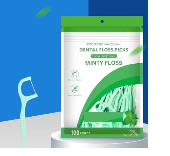vulrian Dental Floss Picks High Toughness Toothpicks Sticks Ideal for Family, Hotel,Travel Oral Hygiene Essential,-image-2