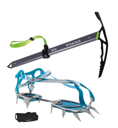 Camp Steigeisen Stalker Universal Blue + Steigeisentasche + Eispickel Neve 65cm