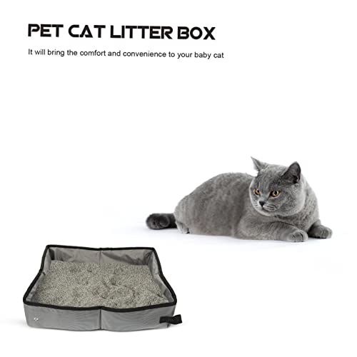 GANAZONO 4 Peças Caixa Dobrável Caixa De Areia Para Gato Coelho Vaso Sanitário Aberto Grande Bandeja
