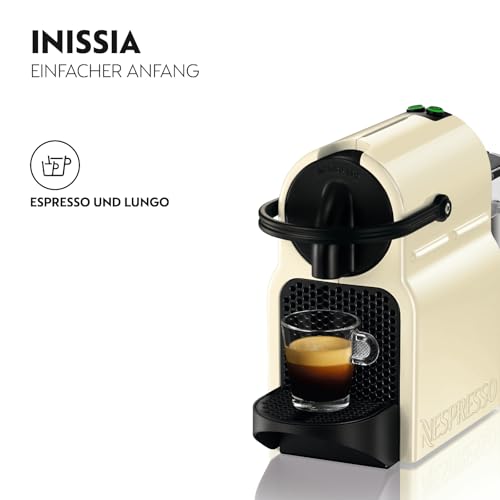 NESPRESSO DE’LONGHI Inissia Creme Weiß Original Kapselmaschine EN80.CW – Ansicht 2