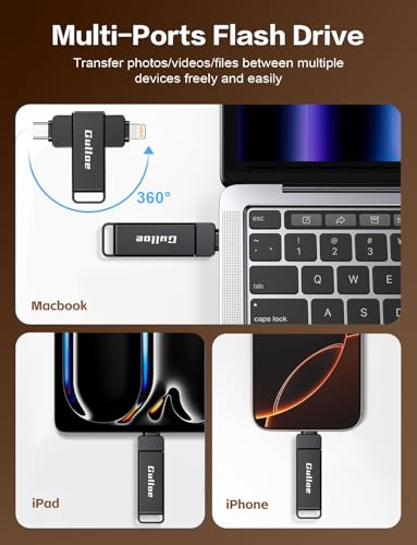Clé USB 512 Go pour iPhone stockage externe de vidéos compatible Android PC - 2