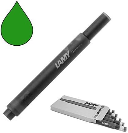 Lamy Cartuchos de tinta para pluma estilográfica T10, 5 unidades, color verde