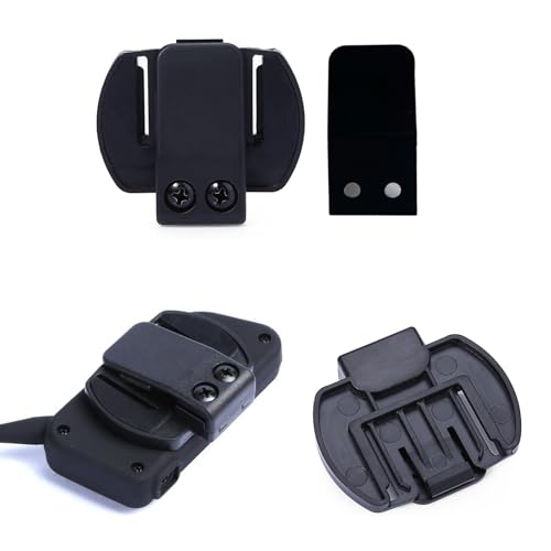 GaiRen 2 PCS Belt Clips for FBIM V4 V6 with 3.5mm Round Jack Referee Headsets Motorcycle Helmet Accessory Clips and Mounts for Headset Integration - Thumbnail 4