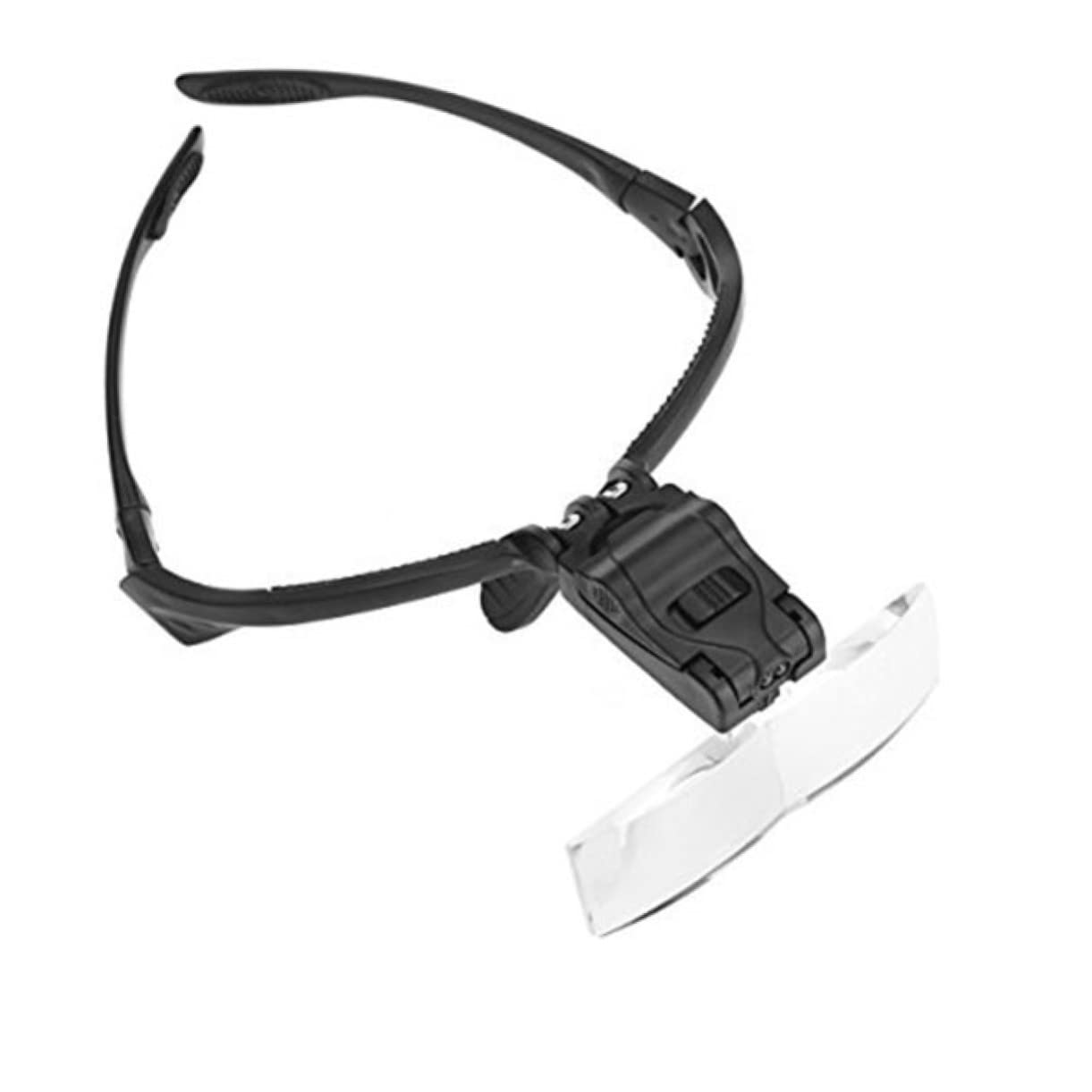 OATIPHO 5pcs Loupe Magnifying Glasses with Goggle Visor Magnifier with Interchangeable Lenses for Jewelry Inspection and Close Work Black