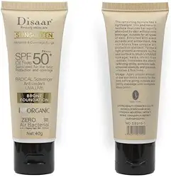 Protetor Solar Disaar Orgânico Com Cor Oil Free Fator 50