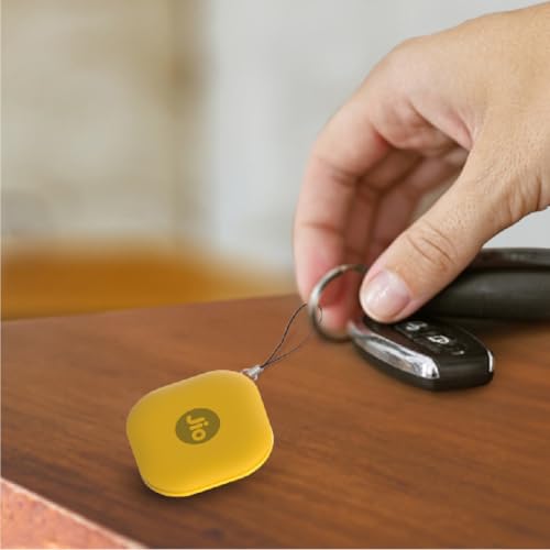 Image of JioTag Go |India's First Android Tag | Google Find My Device Item Finder| Worldwide Tracking for Keys, Wallets, Luggage, Gadgets and More|1+1 Year Battery|No SIM Needed|BT 5.3|for Android Only