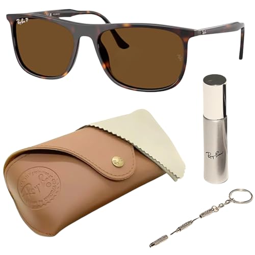 Ray-Ban RB2216 Rectangle Shaped Sunglasses for Men & Women with Official RAYBAN Eyewear Kit