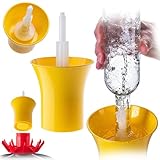 KADAX Flaschenspüler für Glasflaschen, Flaschenreiniger aus Kunststoff zum schnellen Spülen von Weinflaschen, Bierflaschen & Saftflaschen, Flaschenreinigung