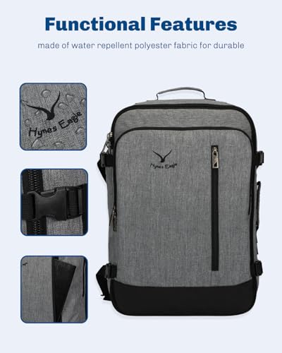 Image of Hynes Eagle 38L Flight Approved Backpack Carry On Travel Bag for Men Women