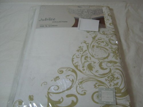 LintexJubilee Tablecloth Sand Scroll Oblong 60 X 84
