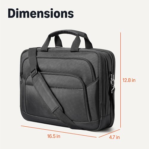 Amazon Essentials Checkpoint Friendly Laptop Briefcase, 16 inch, Black - image 5