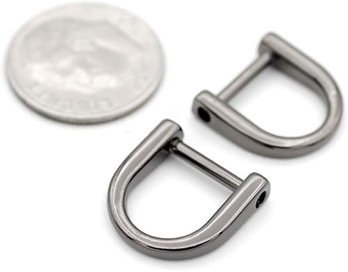 Miniatura 9 de CRAFTMEMORE Pequeños anillos en D para llavero con cremallera, correa de paracaídas, correa interior de 38 pulgadas, 5 piezas (plata)