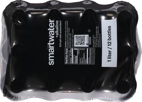 smartwater alkaline with antioxidant Water, 33.81 fl. oz., 12 Bottles/Pack (786162411167)