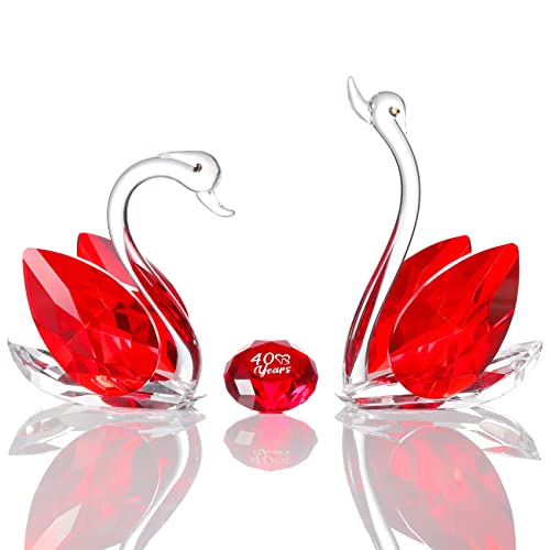 Crystal Swan Pair