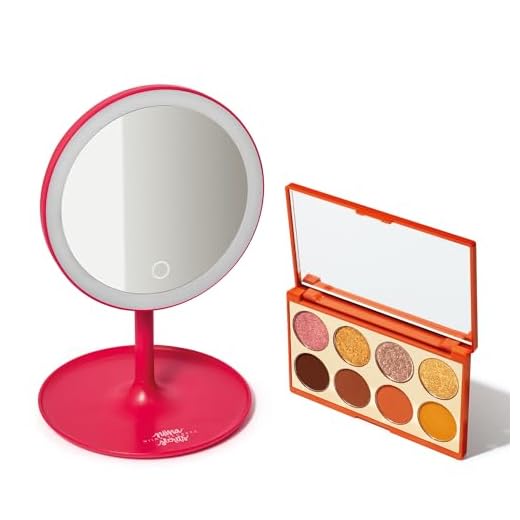 Eudora Kit Niina Secrets: Palette De Sombras Orange 5,6g + Espelho de Maquiagem com Led