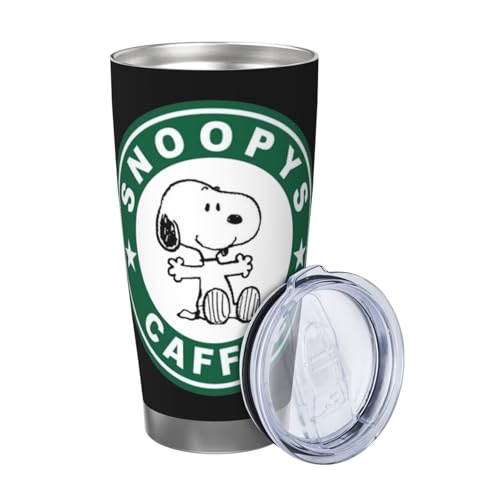 マグカップ スヌーピー (11) コーヒーカップ コンビニカップ 保冷 保温 タンブラー ステンレス製 大容量 真空断熱マグ 蓋付き 持ち運び 直接ドリップ 車用 600ml Straw Three-piece Set