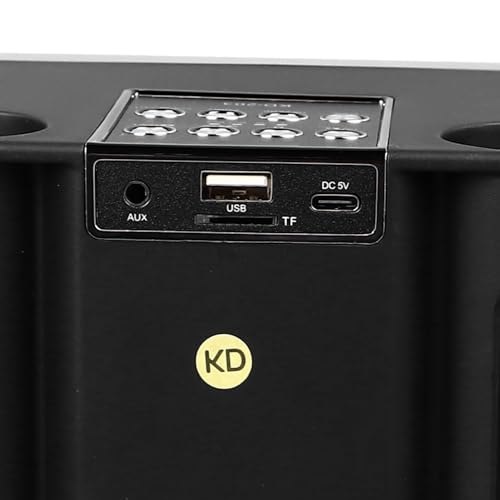 Alto-falantes de karaokê Sem Fio, Mini Máquina de karaokê Portátil Com Alto-falante Bluetooth e 2 Mi