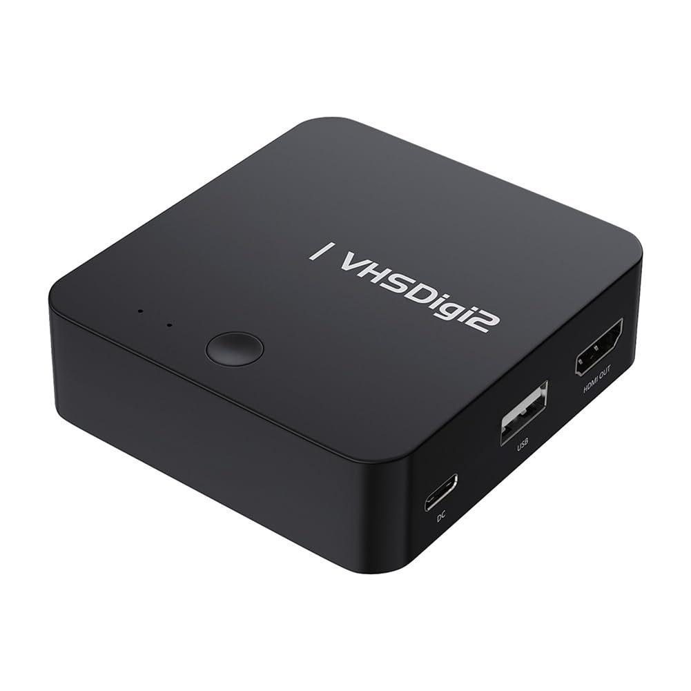 Grabadora de Video AV, Conversión de Video Analógico A Digital, Almacenamiento en SD/USB, para, VCR, Hi8, Videocámaras y Reproductores de DVD.