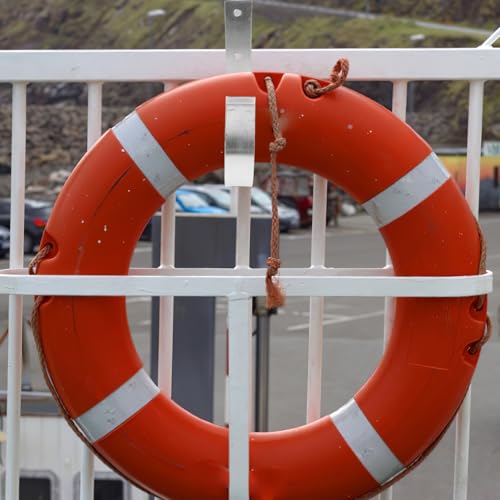 Gancho de seguridad para colgar aros salvavidas en barcos 5