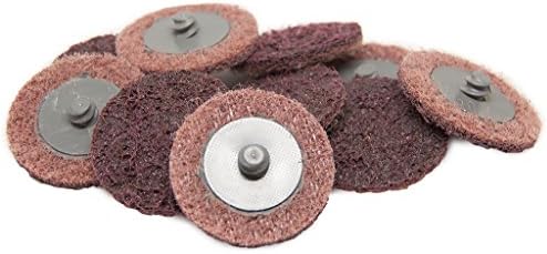 Benchmark Abrasives 2 Inch Sanding Discs Quick Change Nylon Surface Conditioning Discs, Drill & Die Grinder Sanding Disc Rust Remover for Metal Paint Stripper & Removal, Polishing - (25 Pack)(Medium)