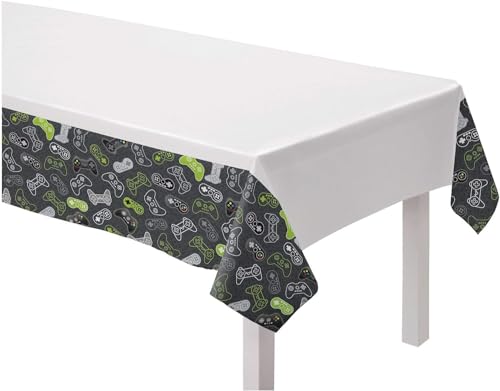 Amscan 572948 - Level Up Gamers Birthday Paper Table Cover - 1.3m