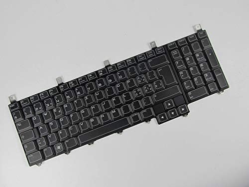 KinFor Product，Laptop Keyboard for DELL EU Backlit Keyboard Alienware NSK-D8F01 M17X R4 M18X R1 R2 + Clear Protector Cover