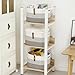 Romea Lutiss Storage Basket Woven Baskets for Organizing | Woven Rope Basket Bins Cube Shelf Closet Storage Baskets | 15×10×9” Cute Baby Basket for Nursery | 3 Pack (Gradient Yellow)