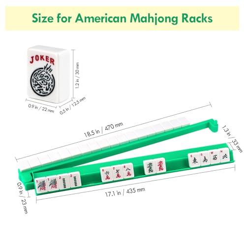 Soportes para Fichas de Mahjong de Acrílico Verde Juego de 4 miniatura 3