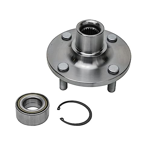 Image of Detroit Axle - Front Right CV Axle Shaft + Wheel Hub Bearing Assembly Replacement for 1995-1999 Dodge Plymouth Neon 4 Lugs - 2pc Set