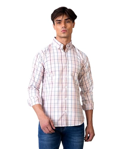 Image of TrapNation Men's Checkered Regular Fit Shirt