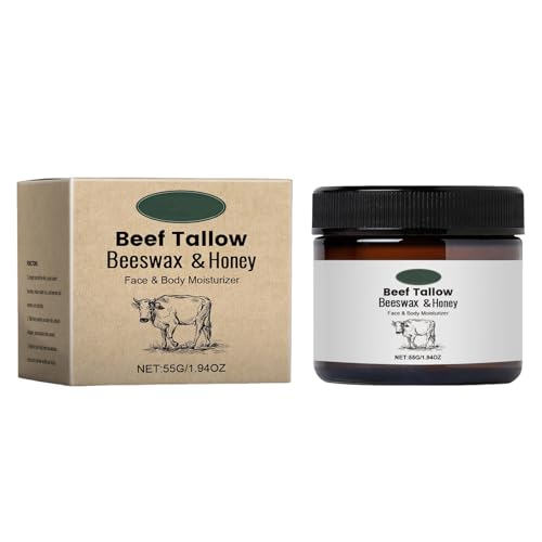 JUJUGEN yVX^ClCz Beef Tallow | Beef Tallow Organic With Beeswax And | Ageing & Wrinkles Inflammatory | For Face Body Sensitive 