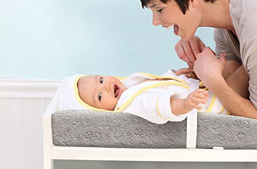 Serta Perfect Sleeper Contoured Changing Pad With Plush Cover, Grey #TOP3