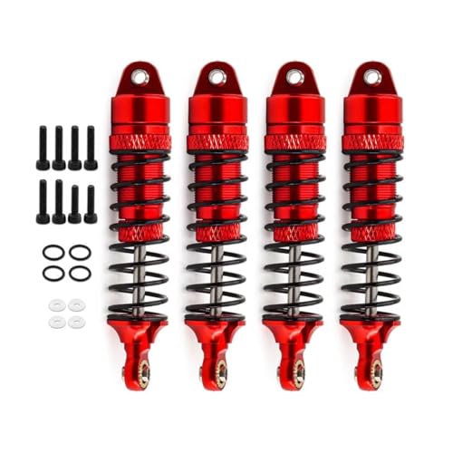 Amortisseurs RC pour Traxxas 1/18 éliminez les rebonds avec l'aluminium rouge