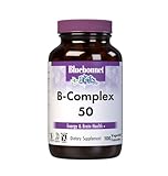 Bluebonnet Vitamin B Complex Full Spectrum B Vitamins - Energy Support - Complete Vit B Inositol Biotin Riboflavin Folate as Folic Acid Choline B6 & B12 - Vegan, Gluten-Free - 100 Vegetable Capsules