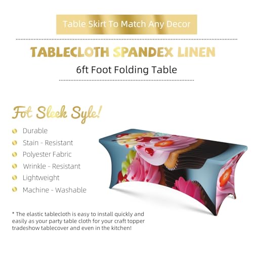 Nappe extensible très résistante en élasthanne pour table rectangulaire de banquet