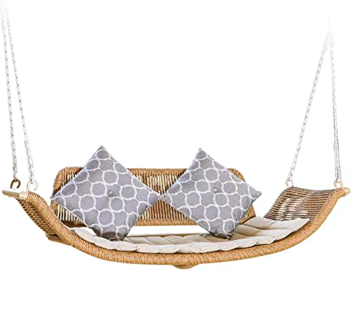 Mecedora oscilante, Silla de Cuna reclinable, Cama Mecedora reclinable de aleación de Aluminio, Adecuada para Patio, Patio Trasero, balcón (E)