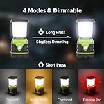 LE 1500LM Battery Powered LED Camping Lantern, Waterproof Tent Light with 4 Light Modes, Camping Essentials, Portable Lantern Flashlight for Camping, Emergency Light, Power Outages, Not Rechargeable - Image 3