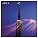 Oral-B PRO 3 3900 Elektrische Zahnbürste/Electric Toothbrush, Doppelpack, mit 3 Putzmodi und visueller 360° Andruckkontrolle für Zahnpflege, Geschenk Mann/Frau, Designed by Braun, schwarz/pink