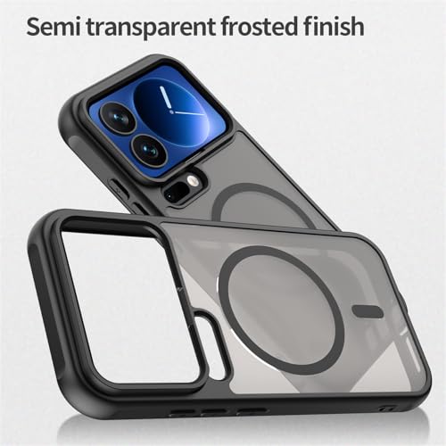 Image of Compatible with Xiaomi 17 Pro Case Cover,Compatible with MagSafe,Anti-Fall,Compatible with Xiaomi 17 Pro 5G 25098PN5AC Cell Protective Phone Case Black