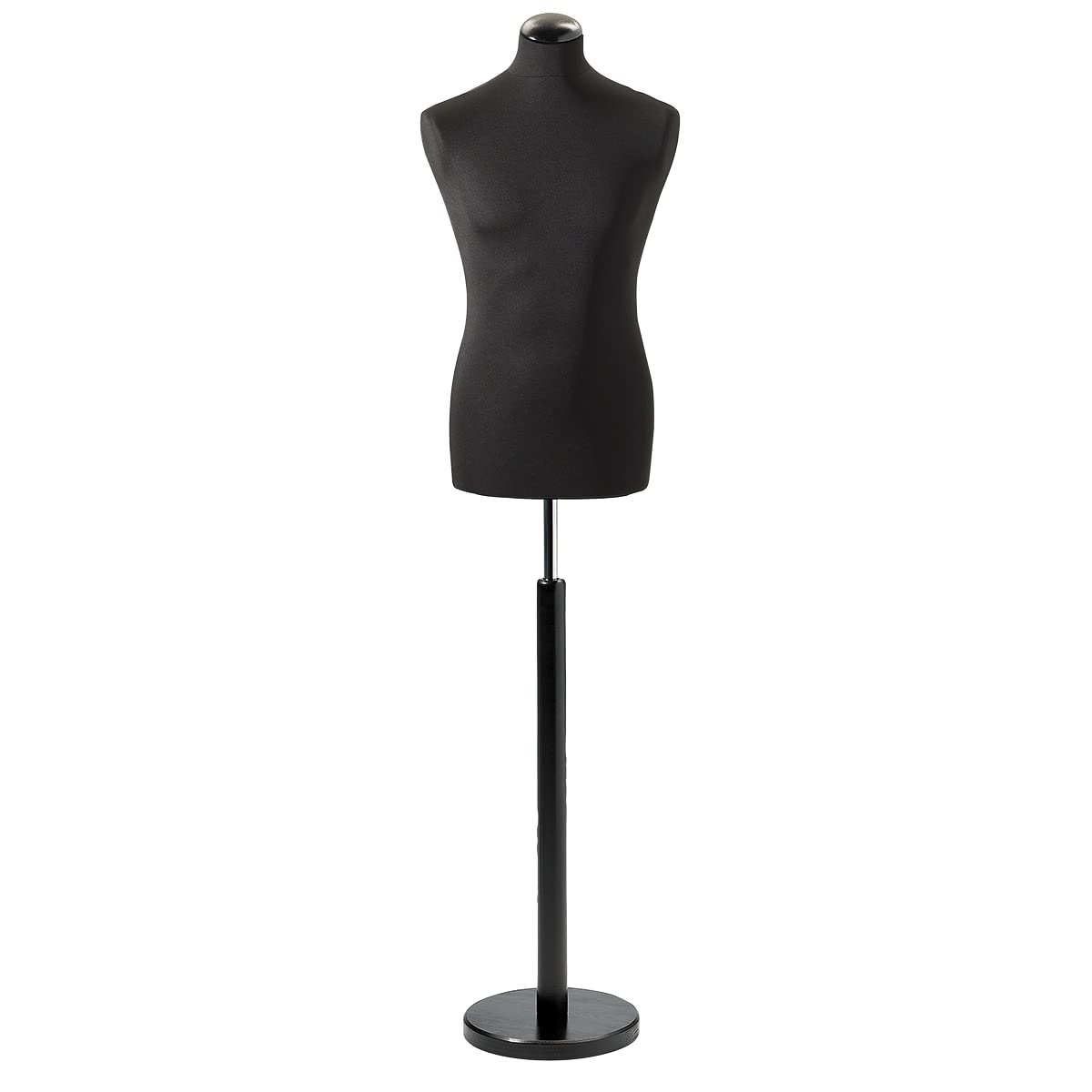 Herren Schaufensterpuppe Schneiderbüste Mannequin Deko-Büste schwarz 78 cm