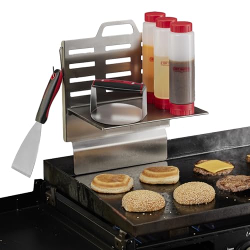 Chef Master Adjustable BBQ Griddle Shelf – Outdoor...
