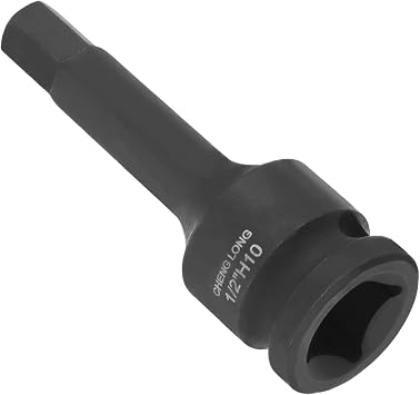 10mm Hex Impact Bit Socket, 1/2" Drive H10 Allen Socket, Cr-Mo Steel