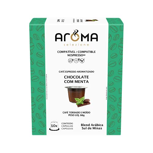 Aroma Selezione Capsulas Aroma Espresso Aromatizado Chocolate Com Menta