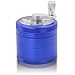 Produktbild DCOU Handkurbel Premium Mühle unzerbrechlich CNC Aluminium Metall Kräuter Mahler Schleifer 4 Teile Ø55mm (Blau)