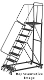 Ballymore ML103221 Monster Line Heavy-Duty All Directional Rolling Safety Ladder, Serrated Tread, 10 Step, 133