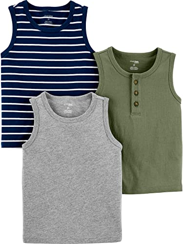 Image of Simple Joys by Carter's Boys 3-Pack Muscle Tank Tops
